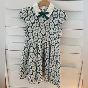 Janie and Jack green floral dress.